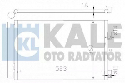 KALE OTO RADYATOR 377200 -  Конденсатор, кондиционер